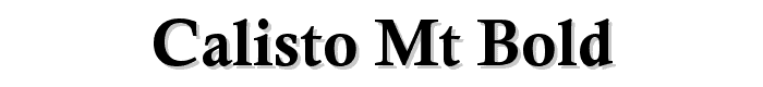 Calisto MT Bold font